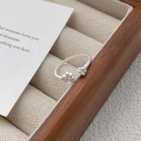 Sterling Silver Romantic Cat Paw Couple Rings - Niche Design, Cute and Adjustable Pair for Men and Women. Adjustable