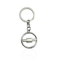 Alloy for Chevrolet Silverado Aveo Cruze Spark Lova Malibu Orlando Captiva Optra Trax Keychain Keyrings Pendent Car Key Rings sidabras