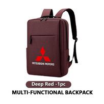Laptop Backpack Waterproof Anti Theft USB Bag School Travel Backpack For Mitsubishi Outlander Lancer L200 ASX Pajero Grandis