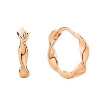 Minimalist 925 Silver Mobius Loop Circle Earrings Korean Fashion Small Batch Design Twisted Round Spiral Eardrop auksas