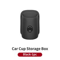 Car Door Cup Holder Leather Drink Storage Auto Seat Cup Organizer Bin For Citroen C3 C4 C5 C1 C2 Berlingo Celysee Xsara Picasso