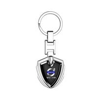 Naujas Metalinis Odinis Automobilio Logotipo Raktų Pakabukas Prabangus Raktų Pakabukas Volvo XC60 V50 V40 XC90 S60 S40 S80l V90 V60 EX90 S90 XC40 C40 S70