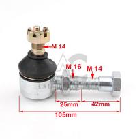 M12-M14 Tie Rod End Kit Ball Joint Fits China ATV 50cc 110cc 150cc 200cc 250cc 300cc Go Kart Quad Bike Parts