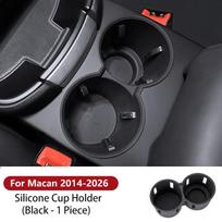 Silicone Car Cup Holder For Porsche Cayenne Macan Center Console Bottle Holder Insert Anti Slip Drink Organizer Auto Accessories