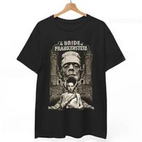 Printed street fashion daily wear Frankensteins Bride horror movie Tshirt enthusiast Tshirt fan gift Tshirt S