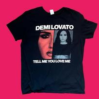 Demi Lovato Tell Me You Love Me World Tour 20q8 T-Shirt. Black. Size Medium. S
