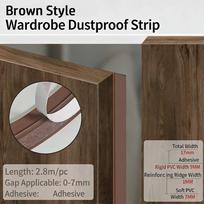 New Self-Adhesive Cabinet Door Dust Strips 2.8M TPE Dust-proof Strip Seal Strip Insect-proof ruda