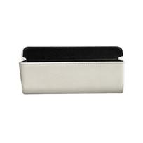 Car Center Console Organizer Faux Leather Car Storage Box for Sunglasses Cards Vehicle Dashboard Tray for Tidying Car Interior Accessory smėlis