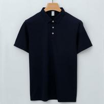 Vyriškas polo marškinėlis Vyriškas šilko (mulberry) laisvalaikio trumpomis rankovėmis su apykakle T-shirt Vasaros T-shirt Laisvas polo marškinėlis S