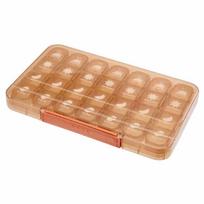 Sealed Medicine Storage Box Waterproof Daily Pill Box Weekly Pill Container  Daily Use oranžinė