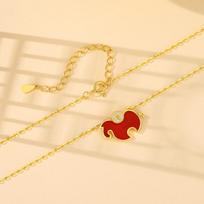 Tichia S925 Sterling Silver Zodiac Horse Year Necklace - Women's Chinese Style Temperature Change Design 925 Silver