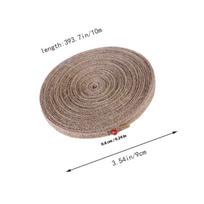 Jute Burlap Ribbon Natural Brown Webbing Twine for Crafting Embellishments Interior Decor Clothing Accents Gift Packaging