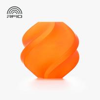 Bambu Lab PLA Translucent Orange 3D Plastikas Bambulab Filament with spool 1.75mm 1kg