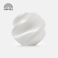 Bambu Lab PLA Silk+ White 3D Plastikas Bambulab Filament with spool 1.75mm 1kg