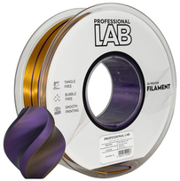 Silk PLA Tri Color Black Gold Purple 3D Plastikas Professional LAB 1.75mm 1kg
