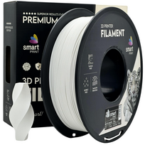 PLA Matte White 3D Plastikas Smart Print 1.75mm 1kg