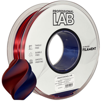 Silk PLA Dual Color Red Blue 3D Plastikas Professional LAB 1.75mm 1kg