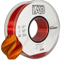 Silk PLA Dual Color Red Gold 3D Plastikas Professional LAB 1.75mm 1kg
