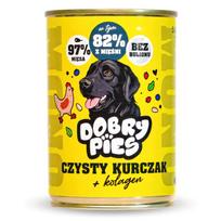 DOBRY PIES Mono Gryna vištiena + kolagenas – šlapias pašaras šuniui – 400g