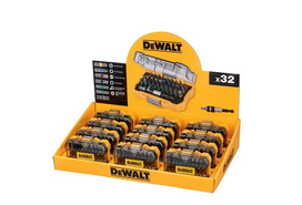 DEWALT ANTGALIŲ RINKINYS (pakuotė) 32 vnt. / EKSPOZITORIUS 12 pakuočių