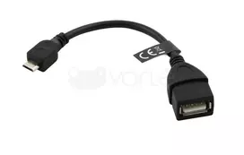 Kabelis Esperanza EB180 EB180 (Micro USB M - USB 2.0 B tipo, F tipo F kištukas; 0,10m; spalva juoda)