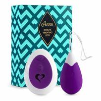 Feelz Toys FeelzToys - Anna Vibrating Egg Remote Deep Violetinė