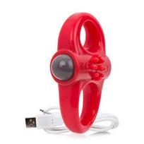 The Screaming O – Charged Yoga Vibe Ring Raudona