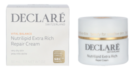 Declare Vital Balance Nutrilipid Extra Rich Repair Kreminis maitinamasis veido kremas, 50 ml