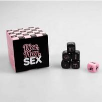 Secretplay 100 Games Secret Play Dice Game - 6-Piece Multilingual Intimate Play Set