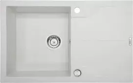 Deante granitinė virtuvinė plautuvė Deante Andante Flush, ZQN_A11F, Alabaster