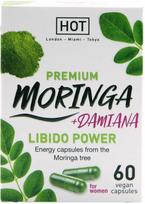 HOT BIO Moringa Libido Power Caps 60 - Vegan Herbal Supplement for Women