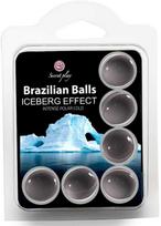 Secretplay Cosmetic Secret Play Set 6 Brazilian Balls Iceberg Cooling Massage Oil Spheres