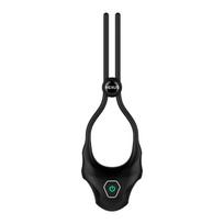 Nexus - Forge Vibrating Adjustable Lasso Silicone Cock Ring Juodas