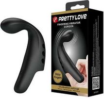 Pretty Love Flirtation LYBAILE Pretty Love įkraunamas vibruojantis pirštų įdėklas Gordon Juodas