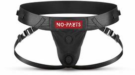 No-Parts Taylor Adjustable Strap-On Harness Double O-Ring System, Juodas
