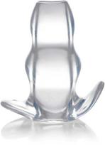 XR Brands Clear View Transparent Hollow Anal Plug Large TPE