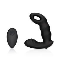 Ouch By Shots OUCH! Beaded Remote-Control Intimate Massager Juodas Silicone 10 Modes