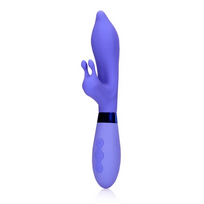 Loveline By Shots Rožinė Loveline Silicone Pointed Dual Stimulation Vibrator Rožinė 20 cm