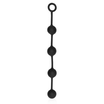Ouch By Shots Ouch! Silicone Beads Large Juodas - Flexible Four-Ball Intimate Trainer