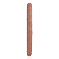 Realrock By Shots RealRock Slim Double Ended Model 35.6 cm - Tan, Flexible Design