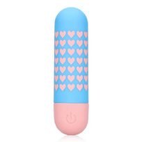 Shots Rožinė Heart to Get Bullet 10-Speed Rechargeable Mini Massager Rožinė