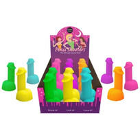 Kheper Games Neon Party Shot Glasses 12-Pack Colorful 3.5oz - Pipedream Products
