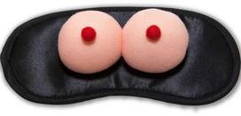 Rožinė DIABLO PICANTE Sleep Mask Boob-Themed Party Priedas Rožinė