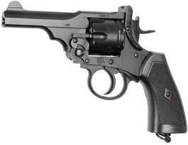 WEBLEY MKVI .455 Police kalibro 4,5 mm Diabolo šovinys, 6 šovinių, 4' CO2, Juodas Ekp iki 17J