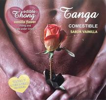 Hotflowers Hot Flowers Men’s Thong & 2 Vanilla Edible Pads - Adjustable Fit