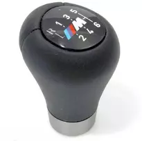 BMW 3 5 6 serijos E46 E60 E61 E63 M Sport 6 pavarų perjungimo pavarų dėžės odinė rankenėlė originali 25117896886