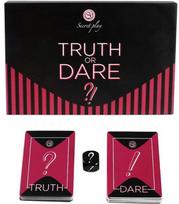 Secretplay 100 Games Secretplay Truth or Dare Game Set ES/EN - 80 Challenge Cards & Dice