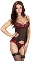 Chilirose Corsets Chilirose CR 3564 Corset Raudona & Juodas S/M - Elegant Lingerie Set with Thong