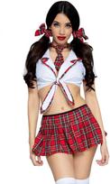 Leg Avenue Costumes Leg Avenue Miss Collegiate Costume Raudona/Baltas M/L - Classic School Style