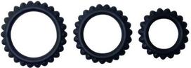 Baile For Him Baile Titan Set 3 Silicone Support Rings Juodas 28/24/19 mm